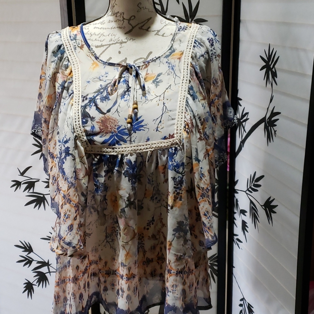 NWT Boho One World top XL